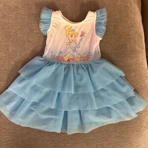 Little Sleepies Disney Cinderella Flutter Tiered Tutu Dress with Bloomer